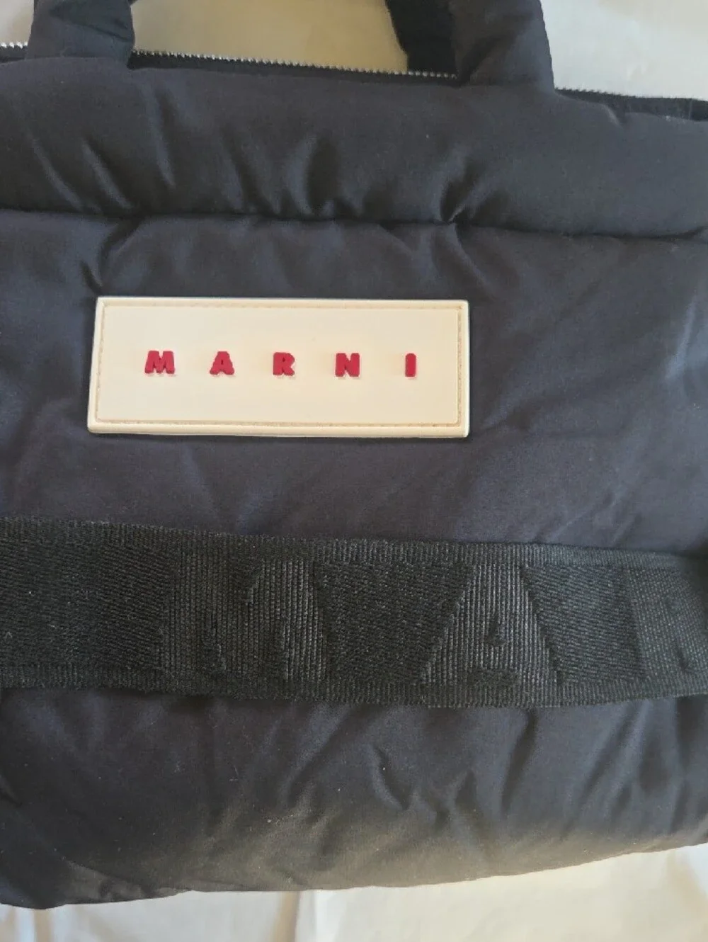Marni East West Puffer Tote